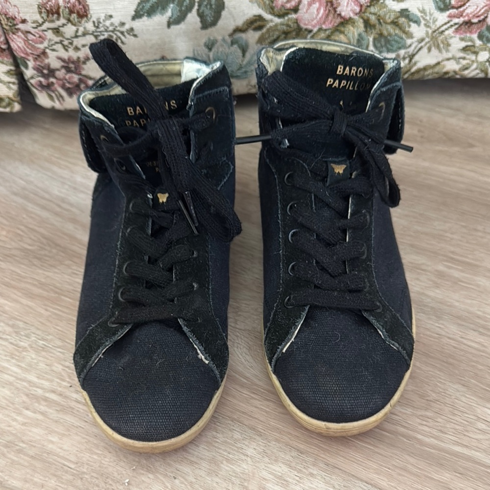 Barons Papillom Black High-Top Sneakers